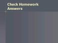 Check Homework Answers