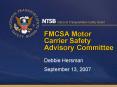 FMCSA Motor Carrier Safety Advisory Committee
