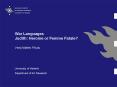 War Languages Judith: Heroine or Femme Fatale