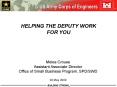HELPING THE DEPUTY WORK