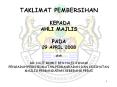 TAKLIMAT PEMBERSIHAN