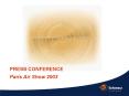 PRESS CONFERENCE Paris Air Show 2003