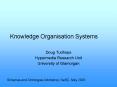 Knowledge Organisation Systems