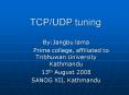 TCPUDP tuning