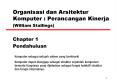 Organisasi dan Arsitektur Komputer : Perancangan Kinerja William Stallings