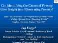Can Identifying the Causes of Poverty Give Insight into Eliminating Poverty?