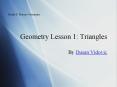 Geometry Lesson 1: Triangles