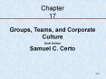 Groups, Teams, and Corporate Culture