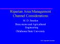 Riparian Area Management Channel Considerations