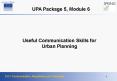 Useful Communication Skills for Urban Planning