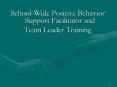School-Wide Positive Behavior Support Facilitator and