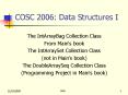 COSC 2006: Data Structures I