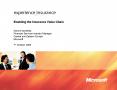 Enabling the Insurance Value Chain Dennis Vanderlip Financial Services Industry Manager Central and
