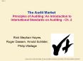 The Audit Market Principles of Auditing: An Introduction to International Standards on Auditing Ch'
