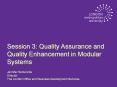 Session 3: Quality Assurance and Quality Enhancement in Modular Systems Jennifer Somerville Director The London Office and Business Development Services