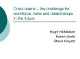 Crisis teams the challenge for workforce, roles and relationships in the future