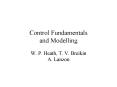 Control Fundamentals and Modelling