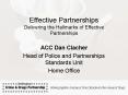 Effective Partnerships Delivering the Hallmarks of Effective Partnerships