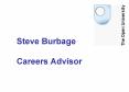 Steve Burbage Careers Advisor