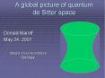 A global picture of quantum de Sitter space