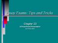 Essay Exams: Tips and Tricks