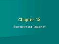 Expression and Regulation