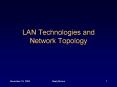LAN Technologies and Network Topology