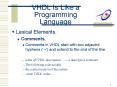 VHDL Is Like a Programming Language