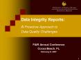Data Integrity Reports: A Proactive Approach to Data Quality Challenges