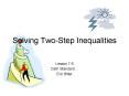 Solving TwoStep Inequalities
