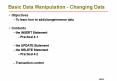 Basic Data Manipulation Changing Data