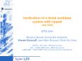 Verification of a timed multitask system with Uppaal case study