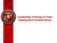 Leadership Training on PostDeployment Combat Stress