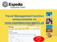 Travel Management function enhancements on www'expediacorporate'co'uk