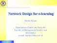 Network Design for elearning