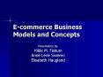 Ecommerce Business Models and Concepts