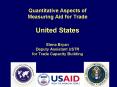 Quantitative Aspects of Measuring Aid for Trade United States Elena Bryan Deputy Assistant USTR for