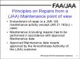 Principles on Repairs from a JAA Maintenance point of view