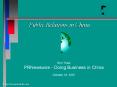 Public Relations in China