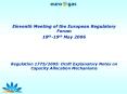 Eleventh Meeting of the European Regulatory Forum