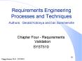 Requirements Engineering Processes and Techniques Authors: Gerald Kotonya and Ian Sommerville
