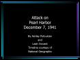 Attack on Pearl Harbor December 7, 1941
