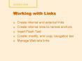 Create internal and external links