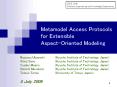 Metamodel Access Protocols for Extensible AspectOriented Modeling