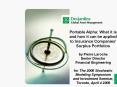 Portable Alpha: What it is and how it can be applied to Insurance Companies' Surplus Portfolios by P