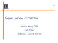 Organizational Architecture