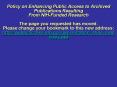 Policy on Enhancing Public Access to Archived Publications Resulting From NIHFunded Research The pag