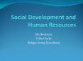 Social Development and Human Resources