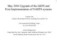 May 2006 Upgrade of the GEFS and First Implementation of NAEFS systems