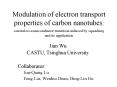 Modulation of electron transport properties of carbon nanotubes: a metaltosemiconductor transition i